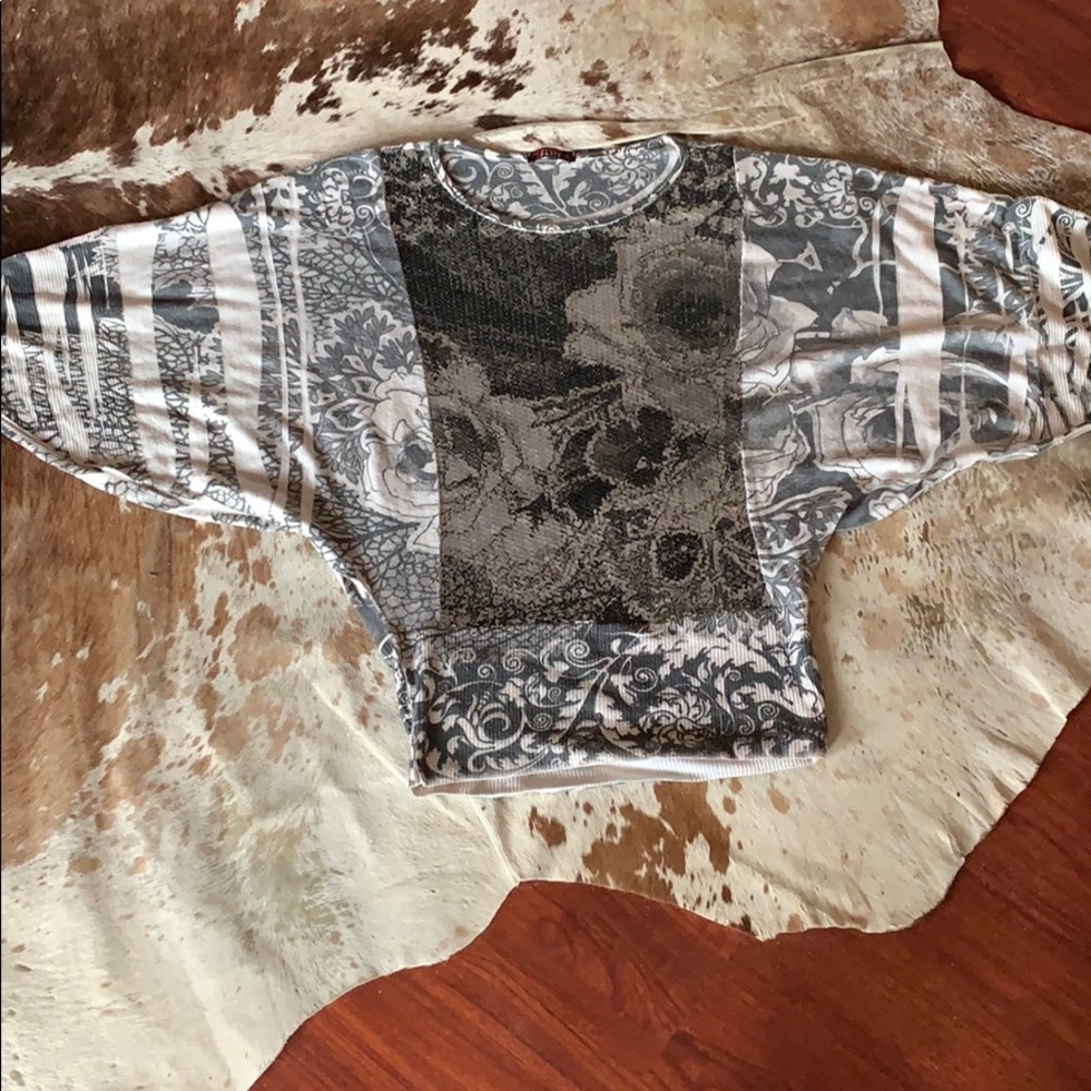 Beautiful Tea Party Sweater with sequin floral